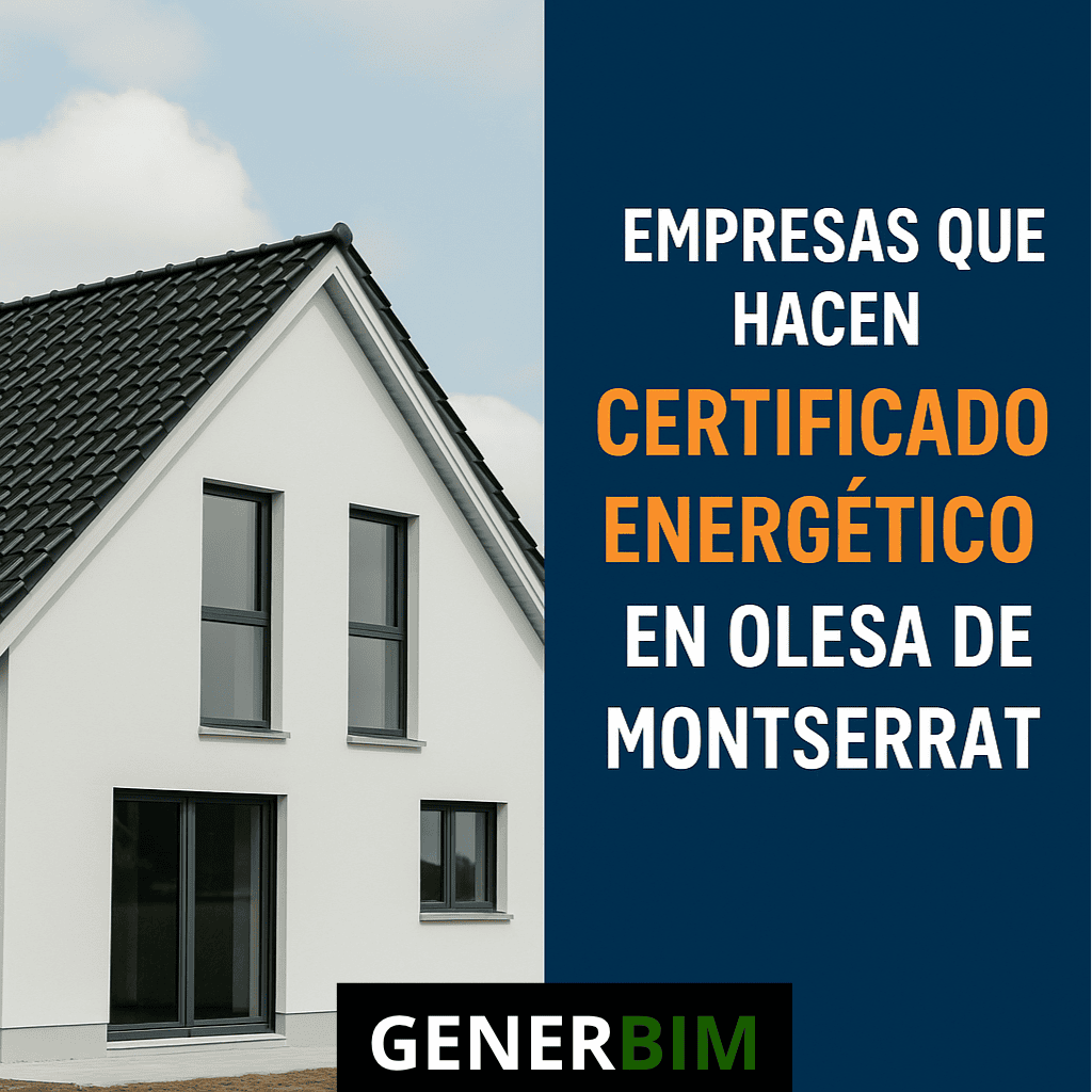 Certificado energético en Olesa de Montserrat realizado por GenerBim ingeniería